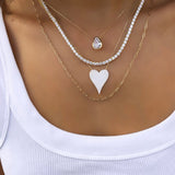 Bezel-Set Solitaire Necklace