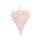 Pave Heart Charm