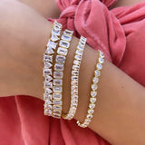 Oval Prong-Set Tennis Bracelet