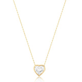 Bezel-Set Solitaire Necklace