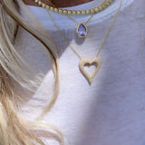 2mm Bezel-Set Classic Round Tennis Necklace