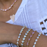 Multi Shape Bar Tennis Bracelet