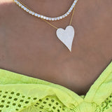 Jumbo Pave Heart