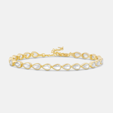Bezel Set Pear Tennis Bracelet