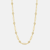 Paper Clip and Stone Chain