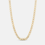 4mm Bezel-Set Classic Round Tennis Necklace