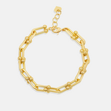 Linked U Shape Chain Bracelet