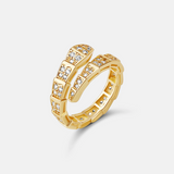 Chunky Pave Snake Ring