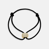 Pave Bead Charm Cord Bracelet