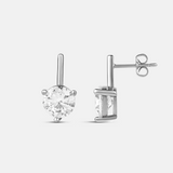 Round Shape Bar Drop Earrings