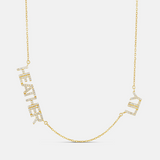 Personalized Pave Multi Name Necklace