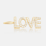 Pave LOVE Charm