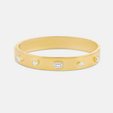 Wide Fancy Shape Bangle