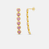 Heart Drop Earrings
