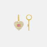 Pave Heart with Center Stone