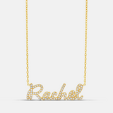 Personalized Pave Script Name Necklace