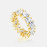 Heart Prong-Set Eternity Band