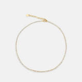 Graduated Three Prong Tennis Necklace