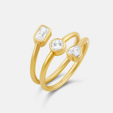 Multi Shape Spiral Ring