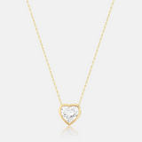 Bezel-Set Solitaire Necklace