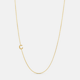 Initial Side Necklace