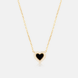 Enamel & Pave Mini Heart