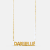 Personalized Cut Out Solid Name Necklace