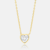 Mini Bezel Solitaire Necklace