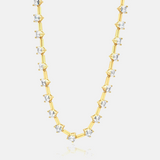 Heart Shaped Bar Tennis Necklace
