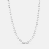 Emerald Shape Bar Tennis Necklace