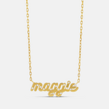 Personalized Inlay Stone Name Necklace