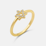 Thin Star of David Ring