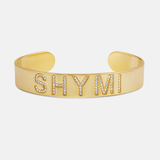 Personalized Pave Name Cuff Bangle