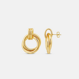 Twisted Round Drop Earrings