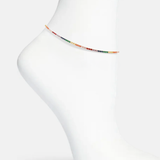 Rainbow Tennis Anklet 2mm