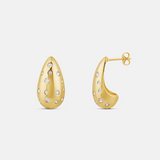 Inlay Tear Drop Earrings