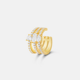 Multi Shape Pave Ear Cuff