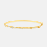 Thin Pave Bangle With Star