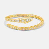 Pave Snake Flexible Bangle