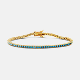 Classic 2mm Turquoise Tennis Bracelet