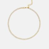3mm Round Bezel Anklet