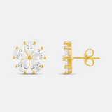 Prong-Set Flower Studs