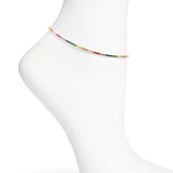 Rainbow Tennis Anklet 2mm