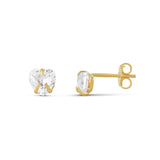 Heart Prong-Set Mini Studs