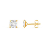 Square Prong-Set Mini Studs