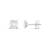 Square Prong-Set Mini Studs