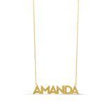 Personalized Fluted Name Necklace