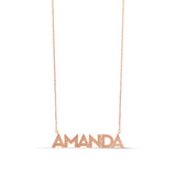 Personalized Fluted Name Necklace