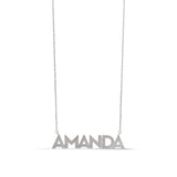 Personalized Fluted Name Necklace