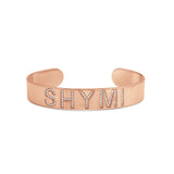 Personalized Pave Name Cuff Bangle